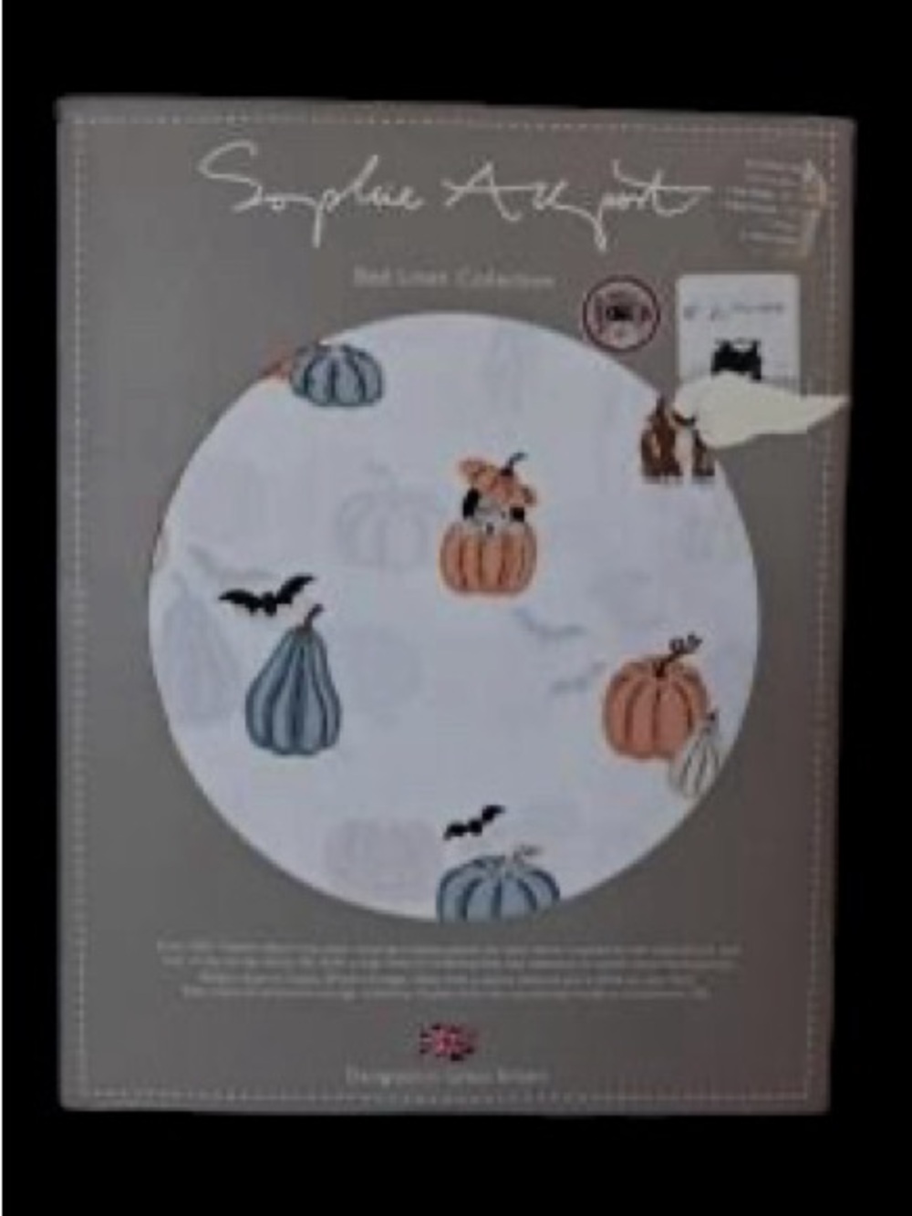 Sophie Allport Paws and Pumpkin sheet set, nwt
